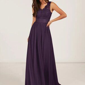 Plum Gertrude Azazie dress